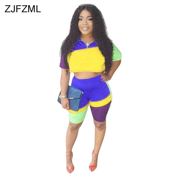 zjfzml geometrical patchwork 2 piece set women clothing short sleeve crop and slim short summer two pieces outfits, White
zjfzml geometrical patchwork 2 piece set women clothing short sleeve crop and slim short summer two pieces outfits, White