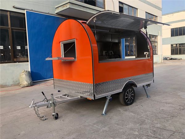 mobile food trailer food truck 280x200x240cm orange 
mobile food trailer food truck 280x200x240cm orange