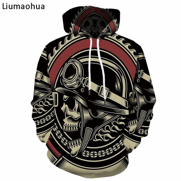 new skull 3d printing hooded sweatshirt animal men's clothing casual sweatshirt, Black
new skull 3d printing hooded sweatshirt animal men's clothing casual sweatshirt, Black