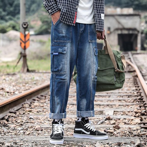 5xl plus size men fashion baggy jeans loose fit streetwear multi pockets denim pants wide leg autumn new harem pants xxxxxl, Blue
5xl plus size men fashion baggy jeans loose fit streetwear multi pockets denim pants wide leg autumn new harem pants xxxxxl, Blue