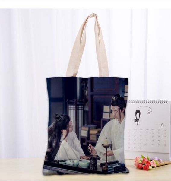 green shopping bag 30*35cm fashion durable cotton linen handbag bags 2020 chen qingling lan wangji wang yibo printed canvas tote bag
green shopping bag 30*35cm fashion durable cotton linen handbag bags 2020 chen qingling lan wangji wang yibo printed canvas tote bag