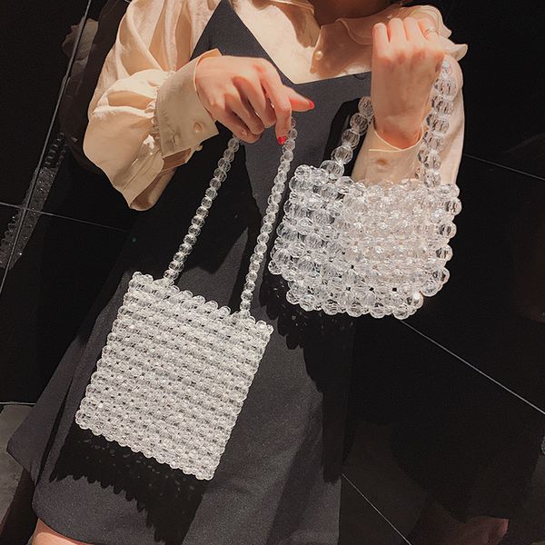 small 2019 new cute pearl women shoulder bag fashion casual handbags transparent bag clear purse hollow out bead flap tote
small 2019 new cute pearl women shoulder bag fashion casual handbags transparent bag clear purse hollow out bead flap tote