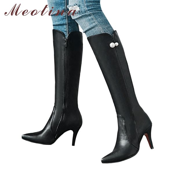 meotina high heel knee high boots winter women boots string bead tall autumn fashion lady shoes black 2018 big size 45 46
meotina high heel knee high boots winter women boots string bead tall autumn fashion lady shoes black 2018 big size 45 46