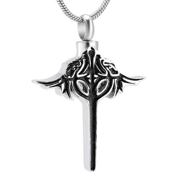 ijd9997 cool cross for men 316l stainless steel cross urn necklace for ashes stainless steel keepsake memorial, Silver
ijd9997 cool cross for men 316l stainless steel cross urn necklace for ashes stainless steel keepsake memorial, Silver