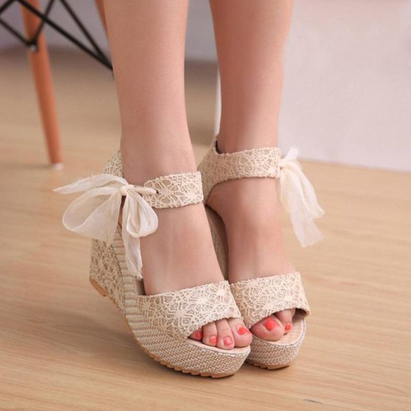 women wedge platform sandals summer beach boho ankle strap gladiator shoes female lace bow-knot high heels sandalias mujer #t2g, Black
women wedge platform sandals summer beach boho ankle strap gladiator shoes female lace bow-knot high heels sandalias mujer #t2g, Black