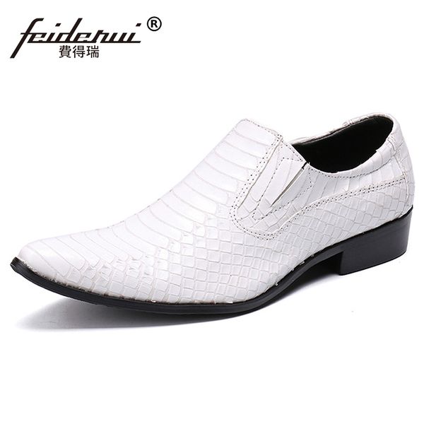 whitle color pointed toe slip on man alligator prom loafers italian designer genuine leather men's wedding party shoes sl303, Black
whitle color pointed toe slip on man alligator prom loafers italian designer genuine leather men's wedding party shoes sl303, Black