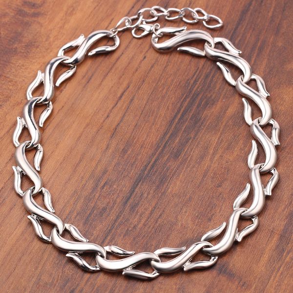 hip hop silver s chain choker necklace women men rock necklace jewelry accessories 2019 new design
hip hop silver s chain choker necklace women men rock necklace jewelry accessories 2019 new design