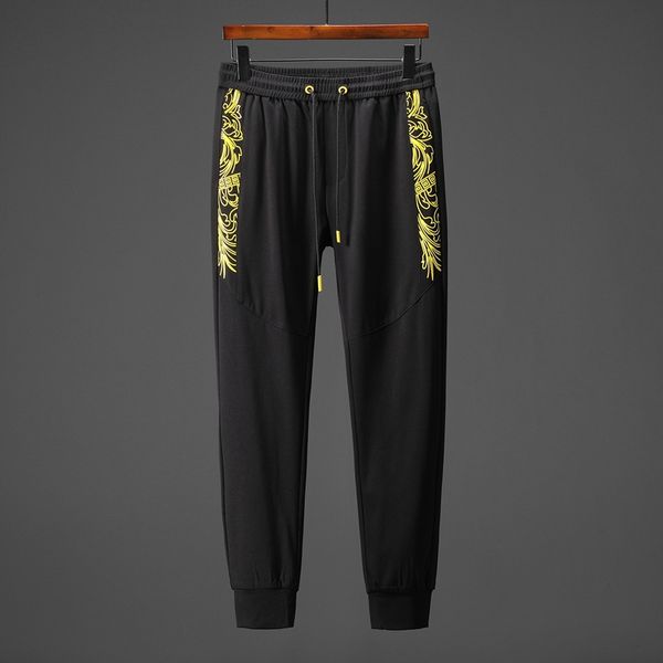 2019 new spring and summer casual fashion pants. pure color advanced printing work, heavy industry embroidery quality.411, Black
2019 new spring and summer casual fashion pants. pure color advanced printing work, heavy industry embroidery quality.411, Black