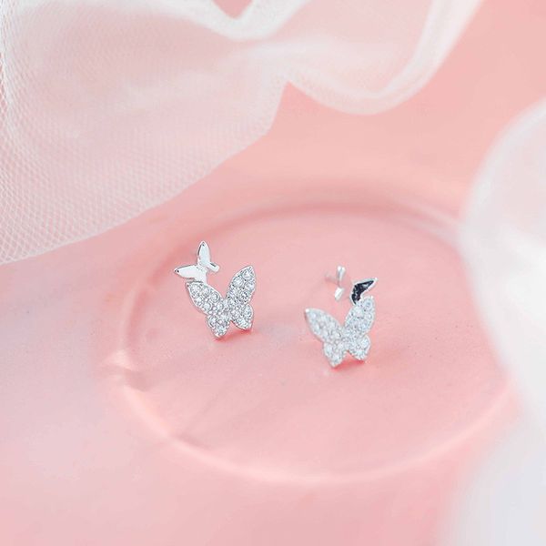 bacolod s925 sterling silver butterfly stud earrings for women 2020 popular animal fine jewelry party birthday female earring, Golden;silver
bacolod s925 sterling silver butterfly stud earrings for women 2020 popular animal fine jewelry party birthday female earring, Golden;silver