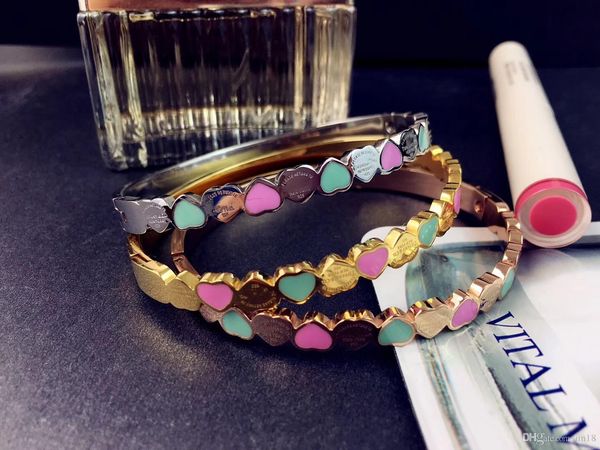 fashion 316l luxury stainless steel love bracelet fashion women's party bracelet gold silver pink peach heart bracelet birthday gift, Black
fashion 316l luxury stainless steel love bracelet fashion women's party bracelet gold silver pink peach heart bracelet birthday gift, Black