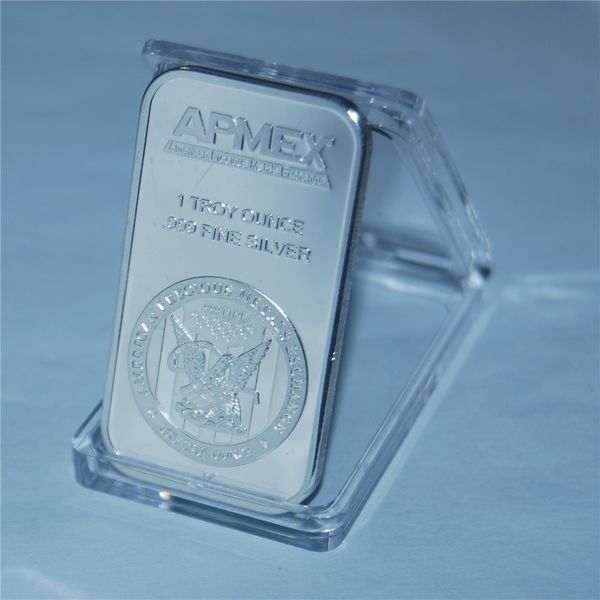 1 унция apmex серебряный слиток 999 fine гальваническим серебряных монет слитки 50pcs / lot бесплатная доставка dhl
1 унция apmex серебряный слиток 999 fine гальваническим серебряных монет слитки 50pcs / lot бесплатная доставка dhl