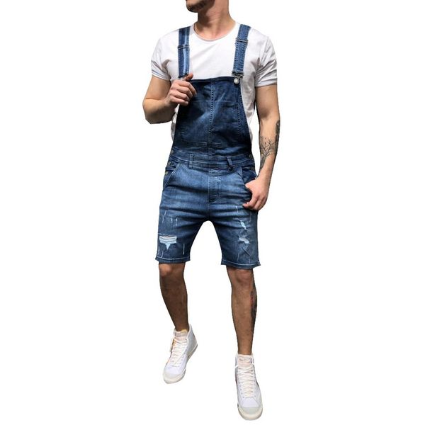 mjartoria men's fashion overalls shorts denim jumpsuits 2019 new summer casual solid color knee length ripped denim bib shorts, Blue
mjartoria men's fashion overalls shorts denim jumpsuits 2019 new summer casual solid color knee length ripped denim bib shorts, Blue