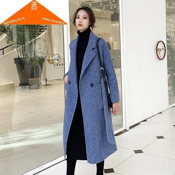 wool autumn winter coats female double breasted jackets women slim long belt clothes korean spring overcoat 2020 lwl9326, Black
wool autumn winter coats female double breasted jackets women slim long belt clothes korean spring overcoat 2020 lwl9326, Black