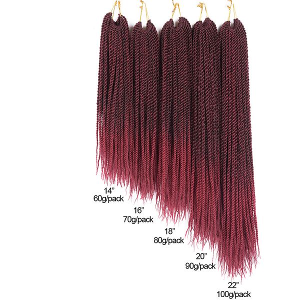 hairs 30strands 14" 16" 18" 20" 22" ombre senegalese twist hair 100 real kanekalon crochet braids hair extensions 1, Black
hairs 30strands 14" 16" 18" 20" 22" ombre senegalese twist hair 100 real kanekalon crochet braids hair extensions 1, Black
