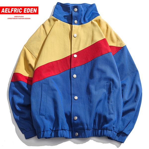 aelfric eden color block patchwork windbreaker jackets 2018 autumn mens fashion striped single breasted baseball overcoats cv03, Black;brown
aelfric eden color block patchwork windbreaker jackets 2018 autumn mens fashion striped single breasted baseball overcoats cv03, Black;brown