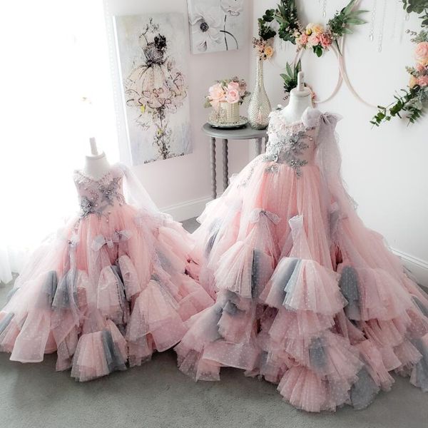 2020 pink and gray girls pageant dresses lace pearls 3d floral appliqued a line flower girl dress for wedding party gowns princess wear, White;blue
2020 pink and gray girls pageant dresses lace pearls 3d floral appliqued a line flower girl dress for wedding party gowns princess wear, White;blue