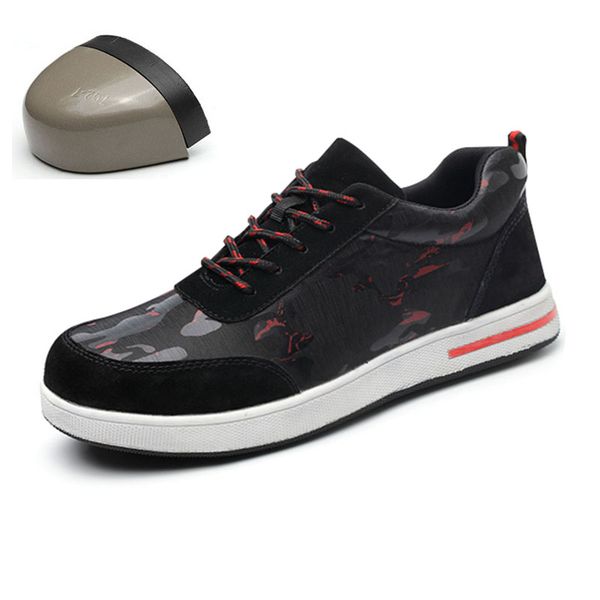 2019 fashion safety shoes women men breathable canvas anti-smashing piercing lightweight steel toe cap wear site working shoes, Black
2019 fashion safety shoes women men breathable canvas anti-smashing piercing lightweight steel toe cap wear site working shoes, Black