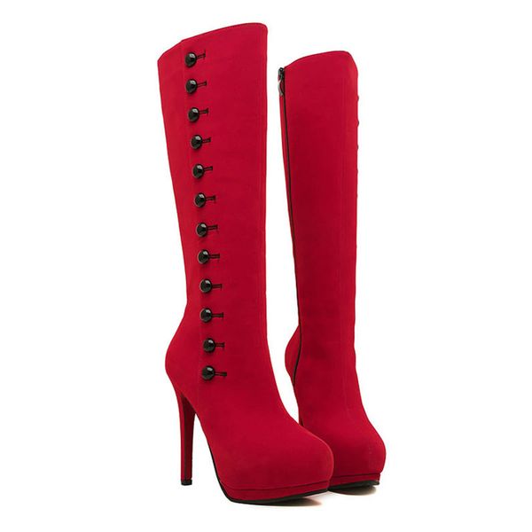 winter boots woman 2019 fashion mid-calf boots ladies high heel women women winter shoes woman platform botas mujer, Black
winter boots woman 2019 fashion mid-calf boots ladies high heel women women winter shoes woman platform botas mujer, Black