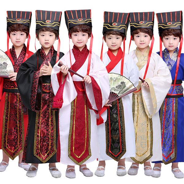 7color kids chinese ancient costume traditional dynasty official stage performance party clothing folk dance hanfu costumes set, Black;red
7color kids chinese ancient costume traditional dynasty official stage performance party clothing folk dance hanfu costumes set, Black;red