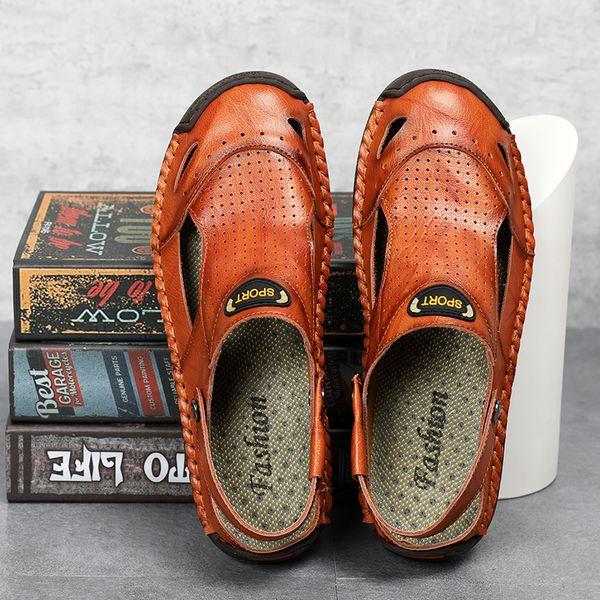new 2020 summer men sandals outdoor handwork men shoes casual shoes leather sandals men's slippers big size 38-48, Black
new 2020 summer men sandals outdoor handwork men shoes casual shoes leather sandals men's slippers big size 38-48, Black