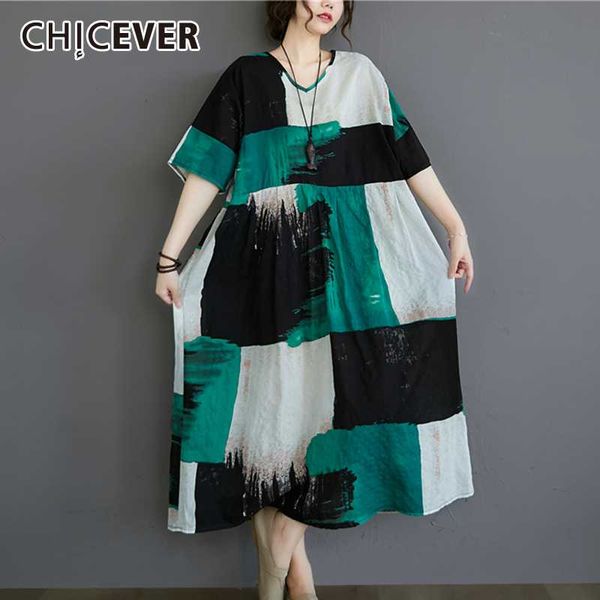 casual dresses chicever vintage patchwork plaid hit color dress for women v neck half sleeve oversize loose midi female 2021 summer, Black;gray
casual dresses chicever vintage patchwork plaid hit color dress for women v neck half sleeve oversize loose midi female 2021 summer, Black;gray