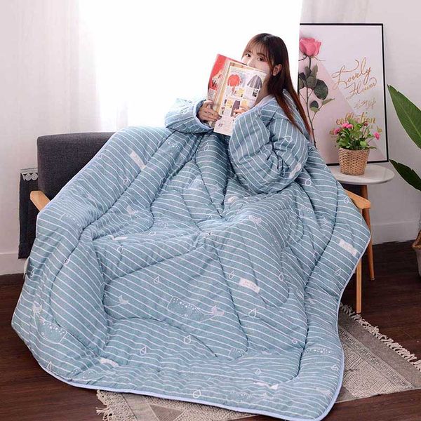 beautiful soft multifunction lazy quilt with sleeves winter warm thickened washed quilt blanket hogard dc14
beautiful soft multifunction lazy quilt with sleeves winter warm thickened washed quilt blanket hogard dc14