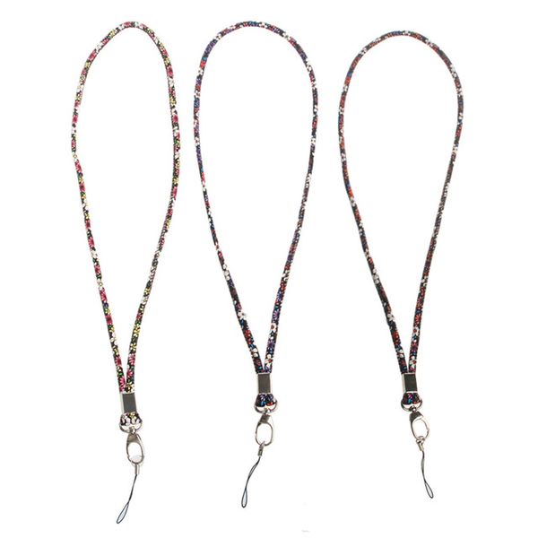 new floral leather neck lanyard strap cell mobile phone card keyring keychain, Silver
new floral leather neck lanyard strap cell mobile phone card keyring keychain, Silver