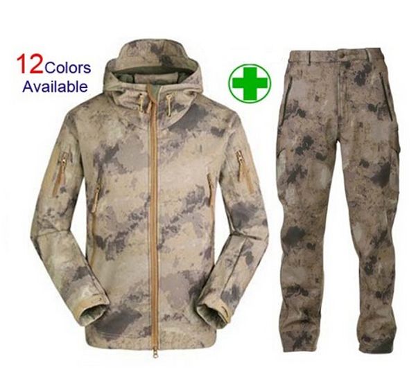 men's tad 4.0 soft shell camouflage outdoor jacket coat sport waterproof jacket coat hunting clothes set + pants, Blue;black
men's tad 4.0 soft shell camouflage outdoor jacket coat sport waterproof jacket coat hunting clothes set + pants, Blue;black