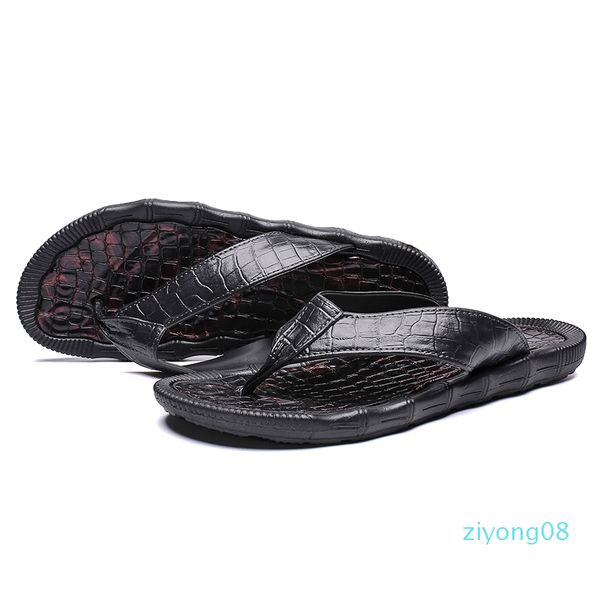 yeinshaars slippers men shoes leather summer flip flops men breathable crocodile casual slipper for beach sandals z08, Black
yeinshaars slippers men shoes leather summer flip flops men breathable crocodile casual slipper for beach sandals z08, Black