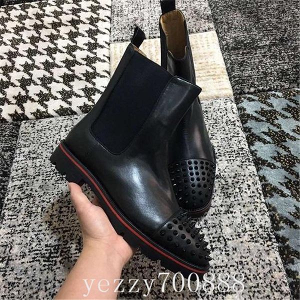 2019 высокое качество red bottom ботильоны для мужчин шипы toe роскошная обувь скольжению на пинетки открытый свадьба бездельников fdzhlzj, Black
2019 высокое качество red bottom ботильоны для мужчин шипы toe роскошная обувь скольжению на пинетки открытый свадьба бездельников fdzhlzj, Black