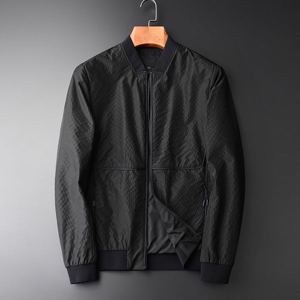 minglu male jacket luxury handwoven tipping design metal zipper mens jackets and coats fashion baseball collar black jacket men, Black;brown
minglu male jacket luxury handwoven tipping design metal zipper mens jackets and coats fashion baseball collar black jacket men, Black;brown