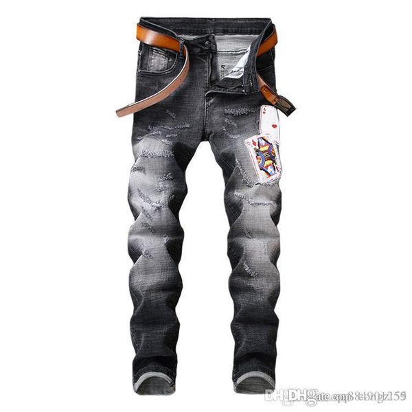 mens distressed ripped skinny jeans 2019 fashion designer mens jeans slim motorcycle biker causal mens hip hop denim pants size 30-38, Blue
mens distressed ripped skinny jeans 2019 fashion designer mens jeans slim motorcycle biker causal mens hip hop denim pants size 30-38, Blue