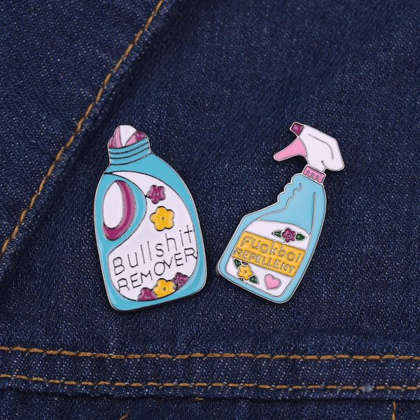 cartoon brooches for women mini remover xx repellent funny cleaning detergent spray brooch pins set cute alloy button lapel pin, Gray
cartoon brooches for women mini remover xx repellent funny cleaning detergent spray brooch pins set cute alloy button lapel pin, Gray