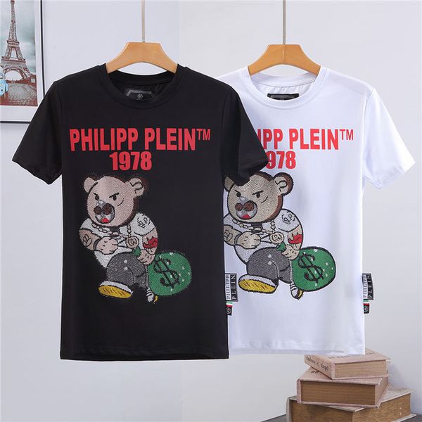 19pp new mens brand neck cotton t-shirts short sleeve print sequins tshirt designer tees males fashion ghost head crystal tees hip hop, White;black
19pp new mens brand neck cotton t-shirts short sleeve print sequins tshirt designer tees males fashion ghost head crystal tees hip hop, White;black