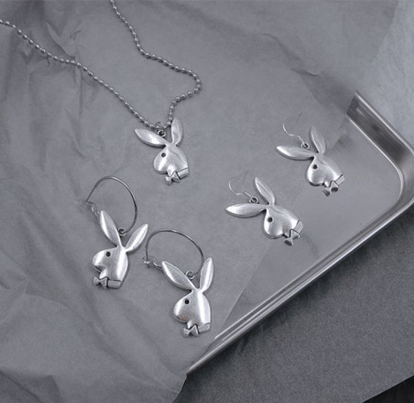 hfarich women fashion cute long ear pendant necklaces charm playboy necklace party jewelry collier femme, Silver
hfarich women fashion cute long ear pendant necklaces charm playboy necklace party jewelry collier femme, Silver