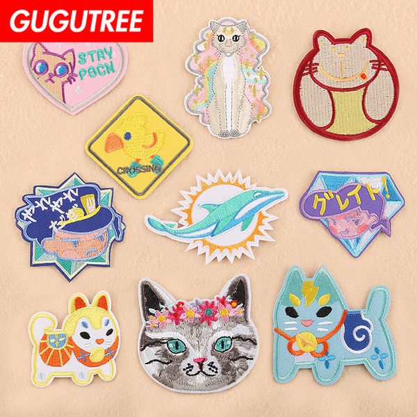 gugutree one set embroidery cats fish patch animal patches badges applique patches for clothing dk-68, Black
gugutree one set embroidery cats fish patch animal patches badges applique patches for clothing dk-68, Black