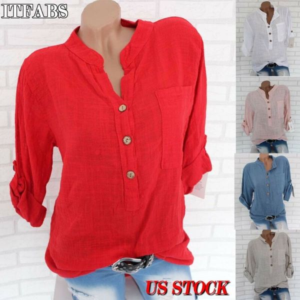 fashion women`s summer sheer v-neck long sleeve blouses casual ladies loose baggy tunic shirts plus size, White
fashion women`s summer sheer v-neck long sleeve blouses casual ladies loose baggy tunic shirts plus size, White