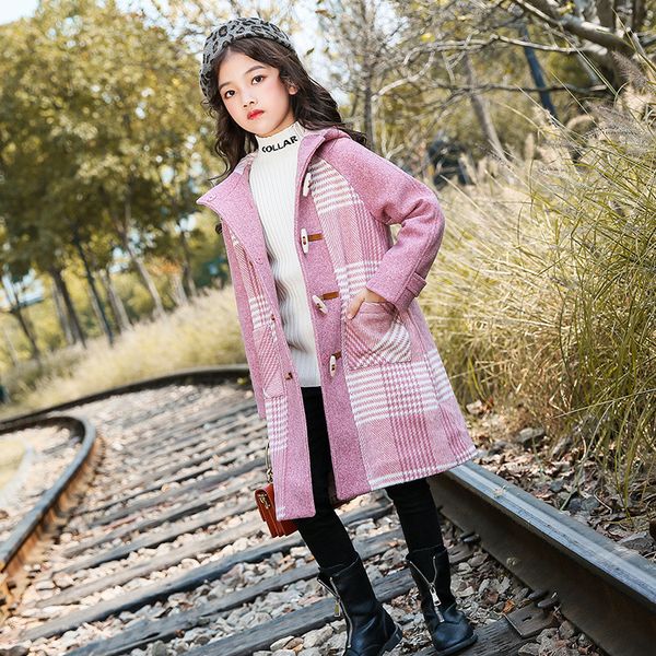 girl winter wool coat children woolen hooded overcoat kids clothes street style 3-14 years warm coat for girls, Blue;gray
girl winter wool coat children woolen hooded overcoat kids clothes street style 3-14 years warm coat for girls, Blue;gray