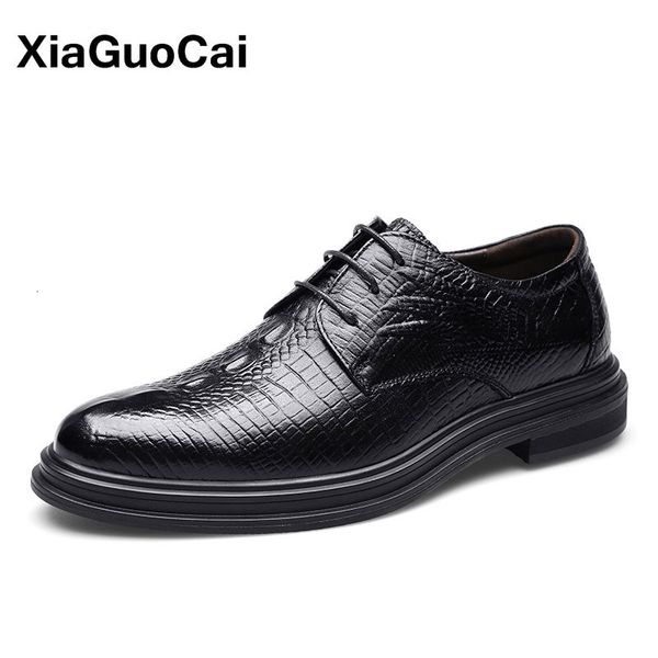 spring autumn men dress shoes genuine leather male flats luxury business oxford shoes for man crocodile pattern wedding footwear, Black
spring autumn men dress shoes genuine leather male flats luxury business oxford shoes for man crocodile pattern wedding footwear, Black