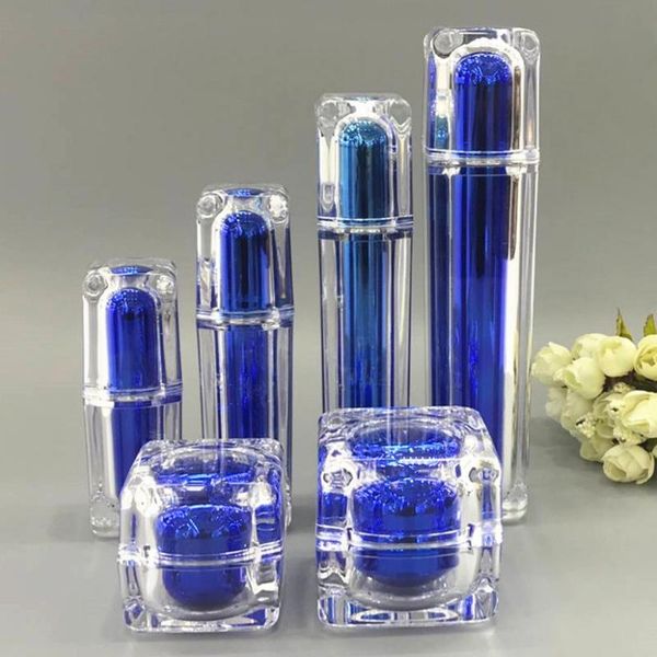 high grade square blue cosmetics sub acrylic 15/30/50/100ml lotion pump bottle,classic 30/50g acrylic cream jar 5pcs 1suit
high grade square blue cosmetics sub acrylic 15/30/50/100ml lotion pump bottle,classic 30/50g acrylic cream jar 5pcs 1suit