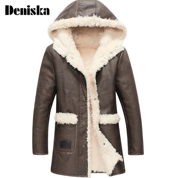 2017 new arrival fashion leisure hooded winter pu casual wool liner trench coat men men's with thick long jacket ing, Black
2017 new arrival fashion leisure hooded winter pu casual wool liner trench coat men men's with thick long jacket ing, Black