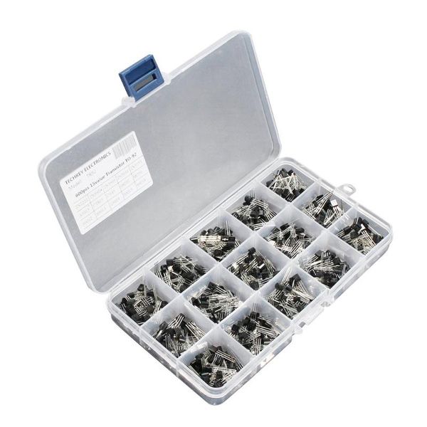 600pcs to-92 transistor assortment box kit 15 value x 40 pcs transistors 2n2222 2n3904 2n3906 c945 s8050 s8550 s9014 s9013
600pcs to-92 transistor assortment box kit 15 value x 40 pcs transistors 2n2222 2n3904 2n3906 c945 s8050 s8550 s9014 s9013