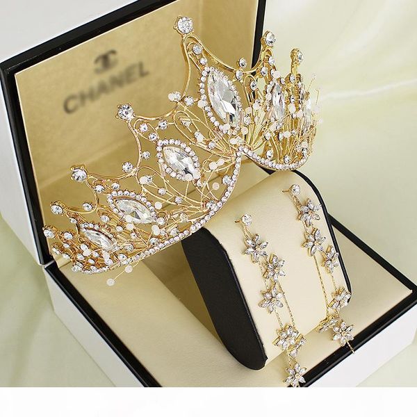 send the box crown headwear net red same model bride marriage sassen atmosphere golden three-piece fashion crystal crown, Slivery;golden
send the box crown headwear net red same model bride marriage sassen atmosphere golden three-piece fashion crystal crown, Slivery;golden