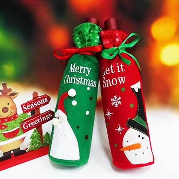 christmas wine bottle decor santa claus snowman deer bottle cover clothes kitchen decoration for new year xmas dinner party
christmas wine bottle decor santa claus snowman deer bottle cover clothes kitchen decoration for new year xmas dinner party