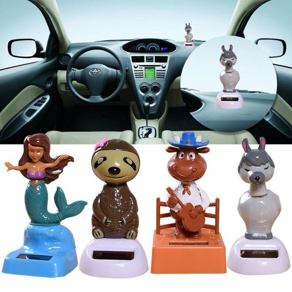 innovative car ornament solar powered dancing shaking head cartoon animal doll auto dashboard decoration cute car accessories
innovative car ornament solar powered dancing shaking head cartoon animal doll auto dashboard decoration cute car accessories