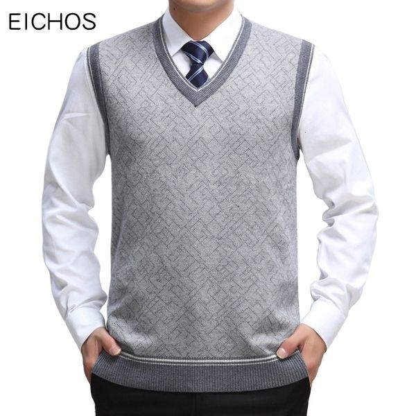 eichos mens sweater vest wool pullover sleeveless homm casual knit waistcoats men business v neck vest male knitted cashmeremx190926, White;black
eichos mens sweater vest wool pullover sleeveless homm casual knit waistcoats men business v neck vest male knitted cashmeremx190926, White;black