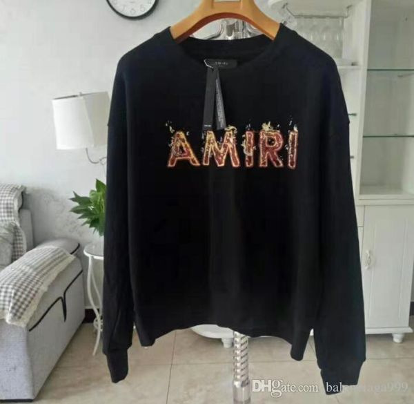 2020 новый стиль майо де футбол высокого качества manches longues мужских / женской amiri толстовки survêtement роковой, Black
2020 новый стиль майо де футбол высокого качества manches longues мужских / женской amiri толстовки survêtement роковой, Black