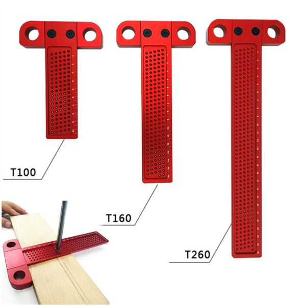 woodworking scribe 260mm t-type ruler hole scribing gauge aluminum crossed feet woodworking crossed-out tool measuring tool
woodworking scribe 260mm t-type ruler hole scribing gauge aluminum crossed feet woodworking crossed-out tool measuring tool