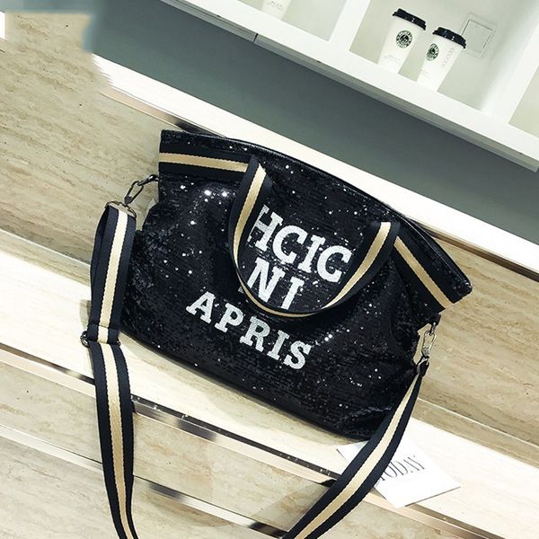 women sequin fashion handags female large capacity handle bags appliques lady casual tote bags letter shoulder bag sac
women sequin fashion handags female large capacity handle bags appliques lady casual tote bags letter shoulder bag sac