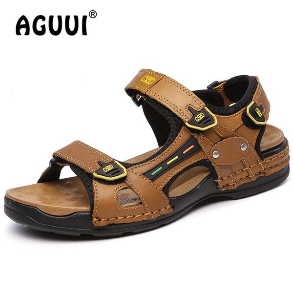size 39-45 summer men sandals cow leather non-slip beach sandalias male water diving wading upstream fisherman shoes, Black
size 39-45 summer men sandals cow leather non-slip beach sandalias male water diving wading upstream fisherman shoes, Black